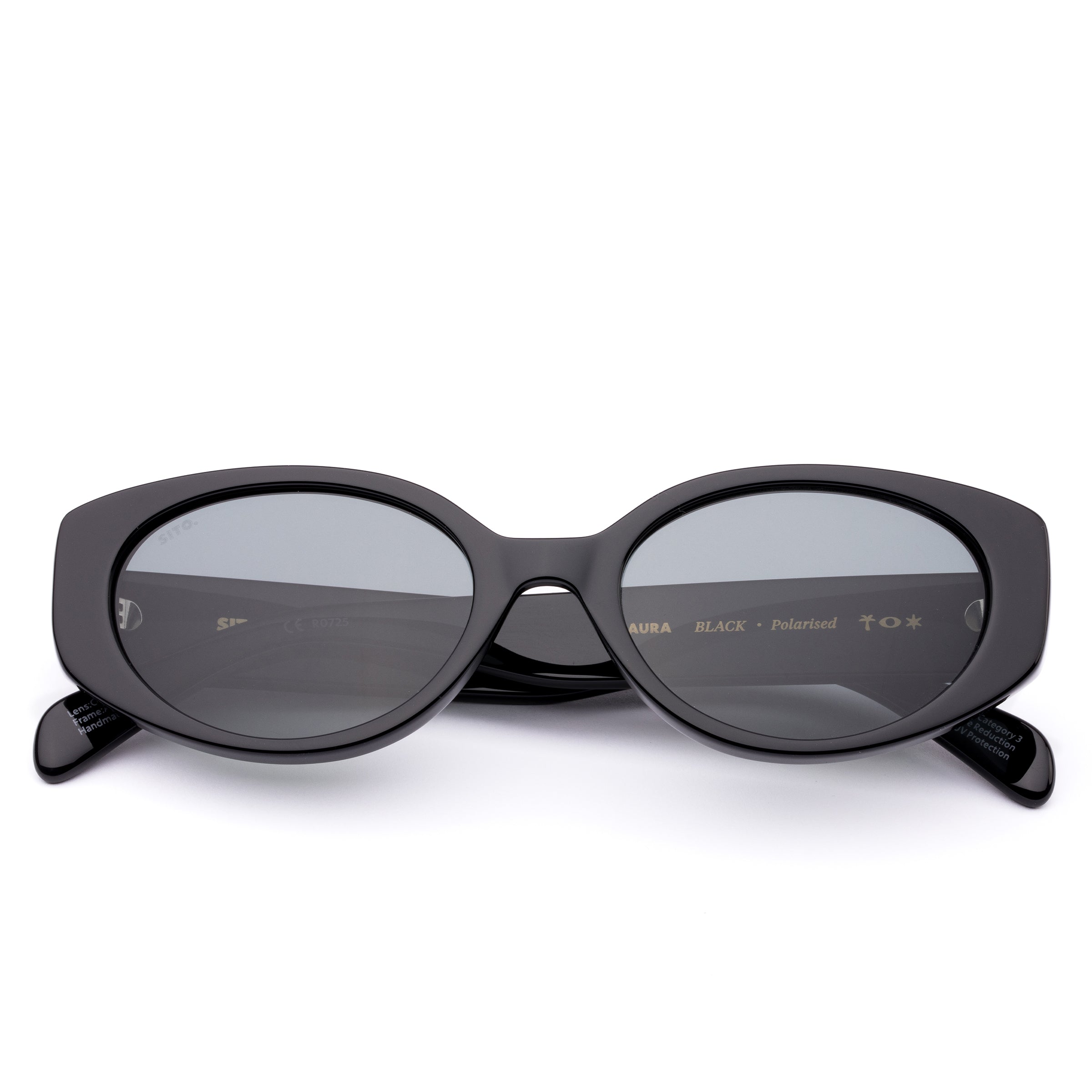 ito fukuoka 「Aura」 black Sito Shades Aura Black Polarised - Women's Stylish Sunglasses