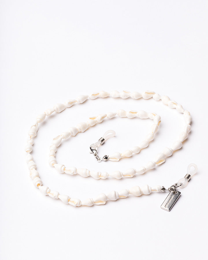 WHITE SHELL SUNGLASSES CHAIN