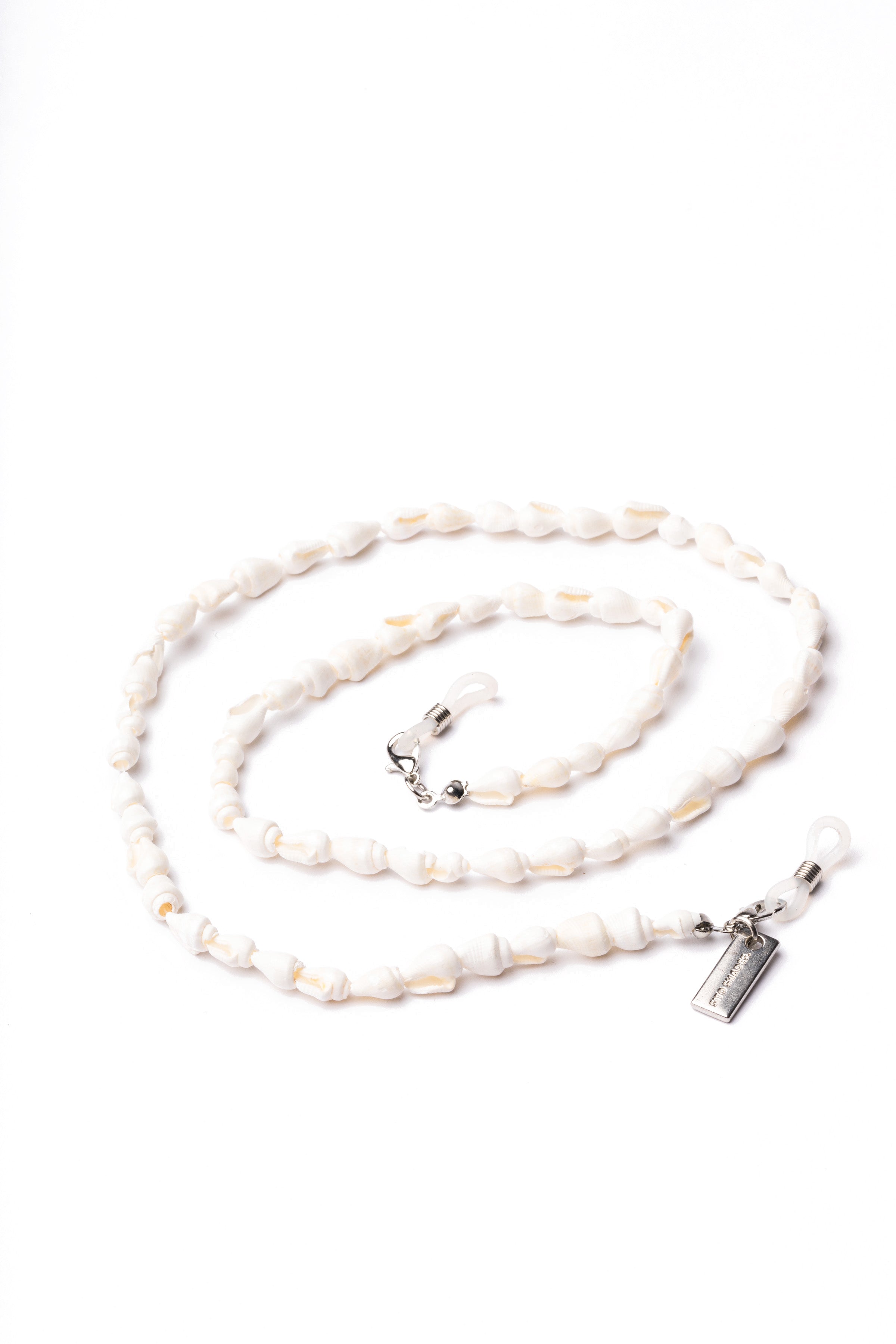 WHITE SHELL SUNGLASSES CHAIN