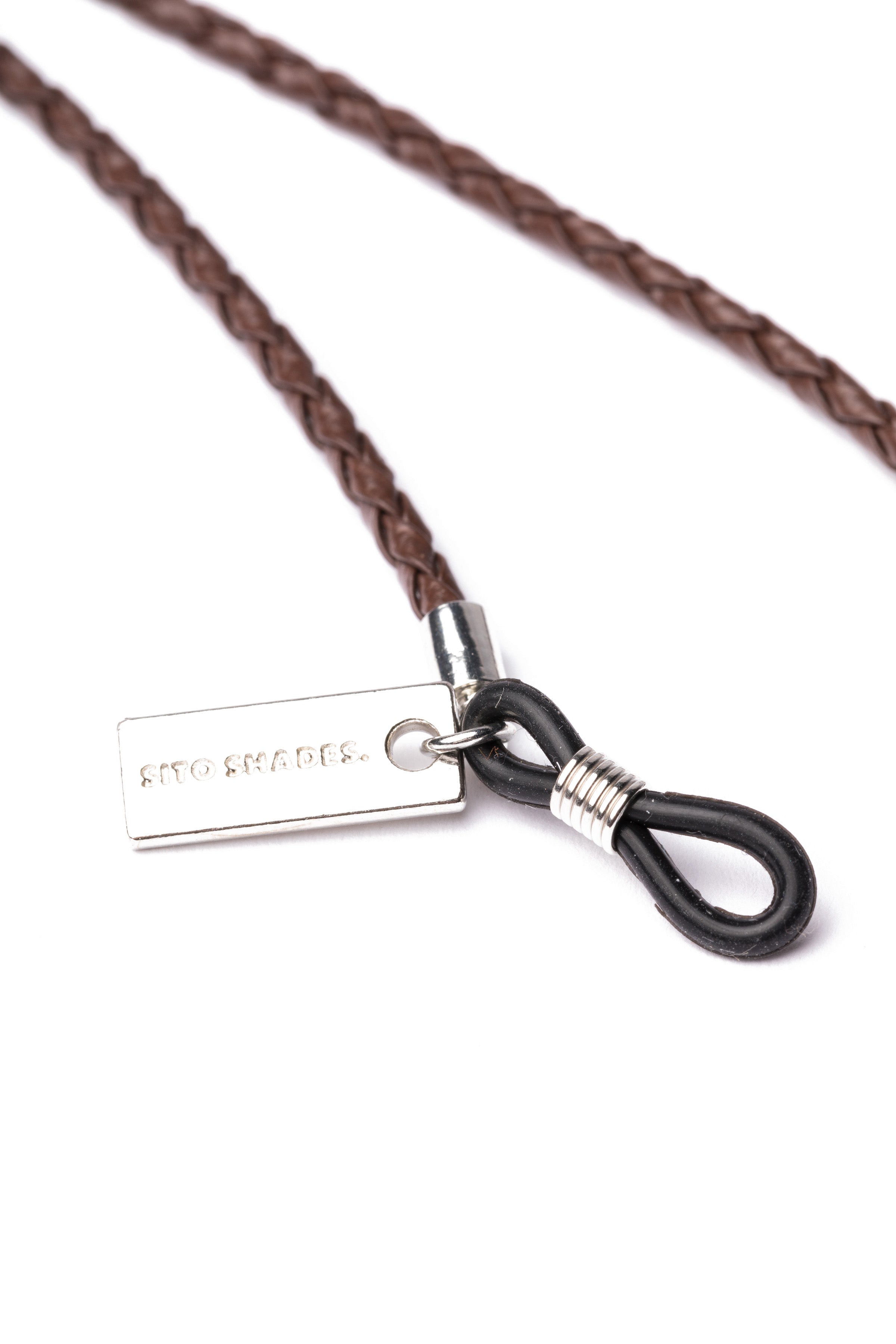 BRAIDED LEATHER SUNGLASSES CHAIN