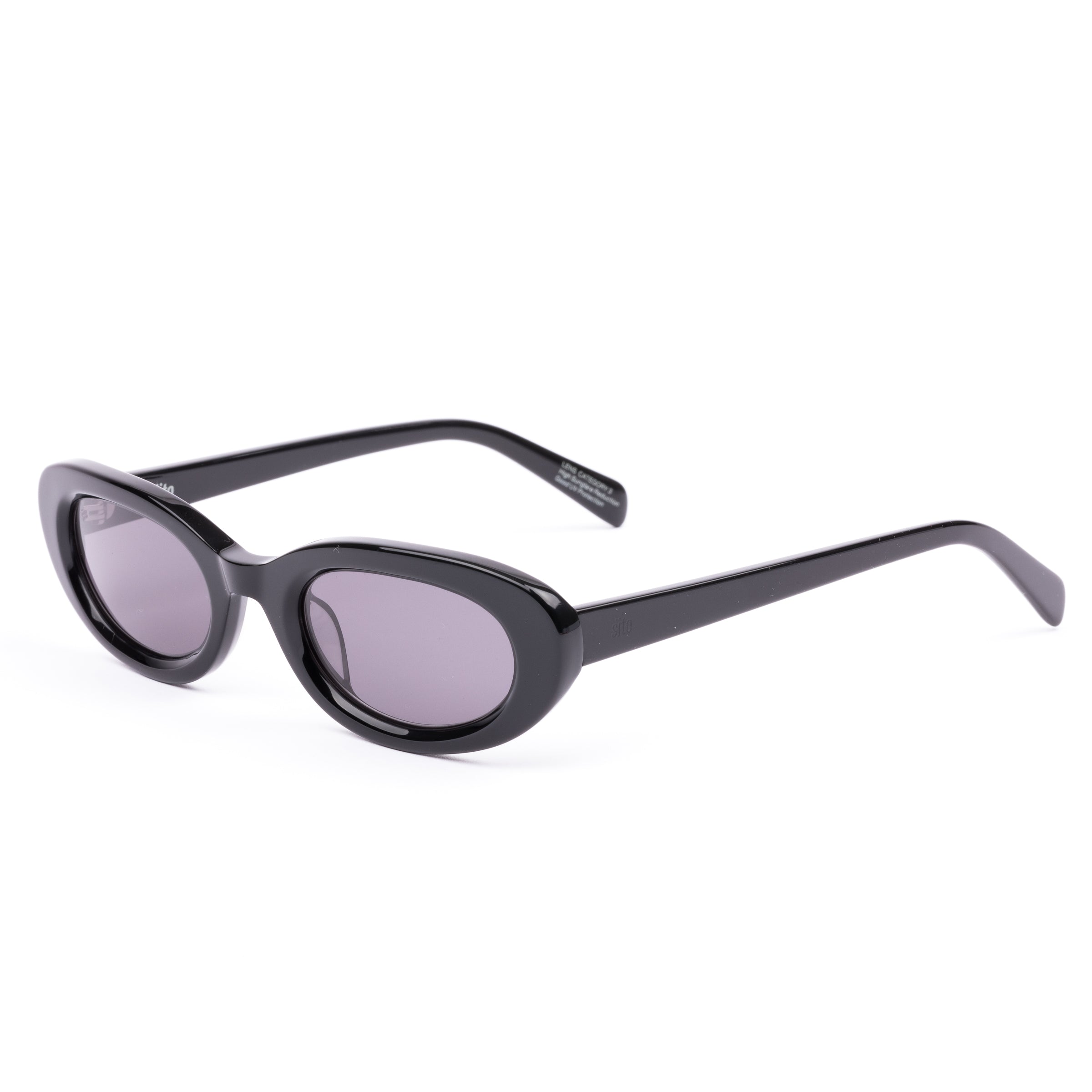 Sito Shades Australian Designed Women's Sunglasses Frame Lourdes in Black Plant Based Acetate 