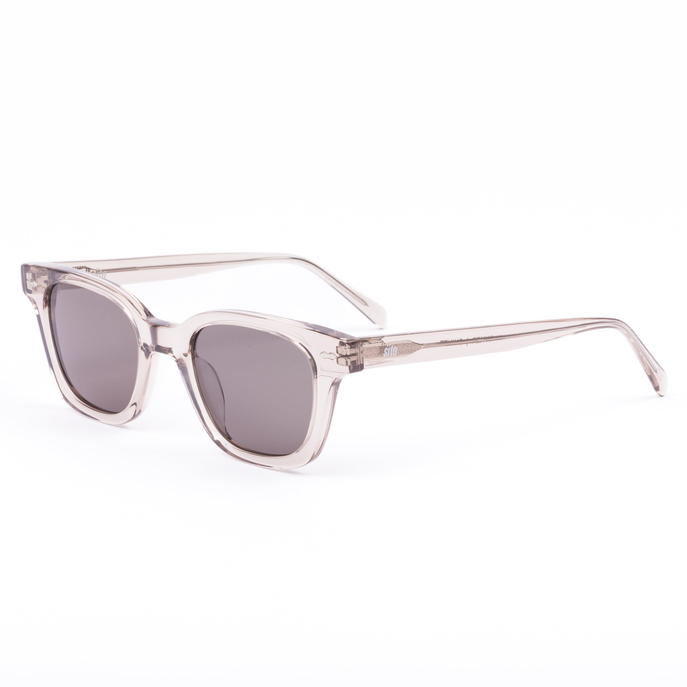 Sito Shades Australian Designed Ryker Sunglasses Frame made from Plant Based Acetate in Chintz with Grey lenses side view